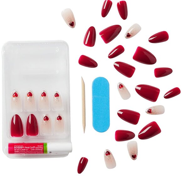 KISS Gel Fantasy Allure Valentine's Day Nails - We Mist - Picture 6 of 8